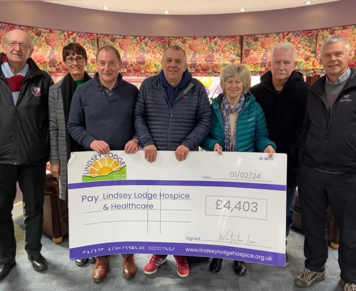 Lindsey Lodge Cheque