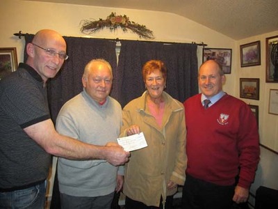 Cheque presenation to Parkinson Society